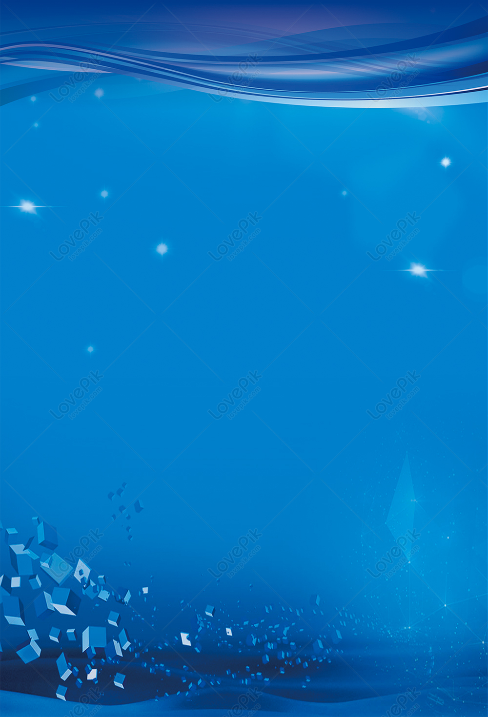 blue poster background design