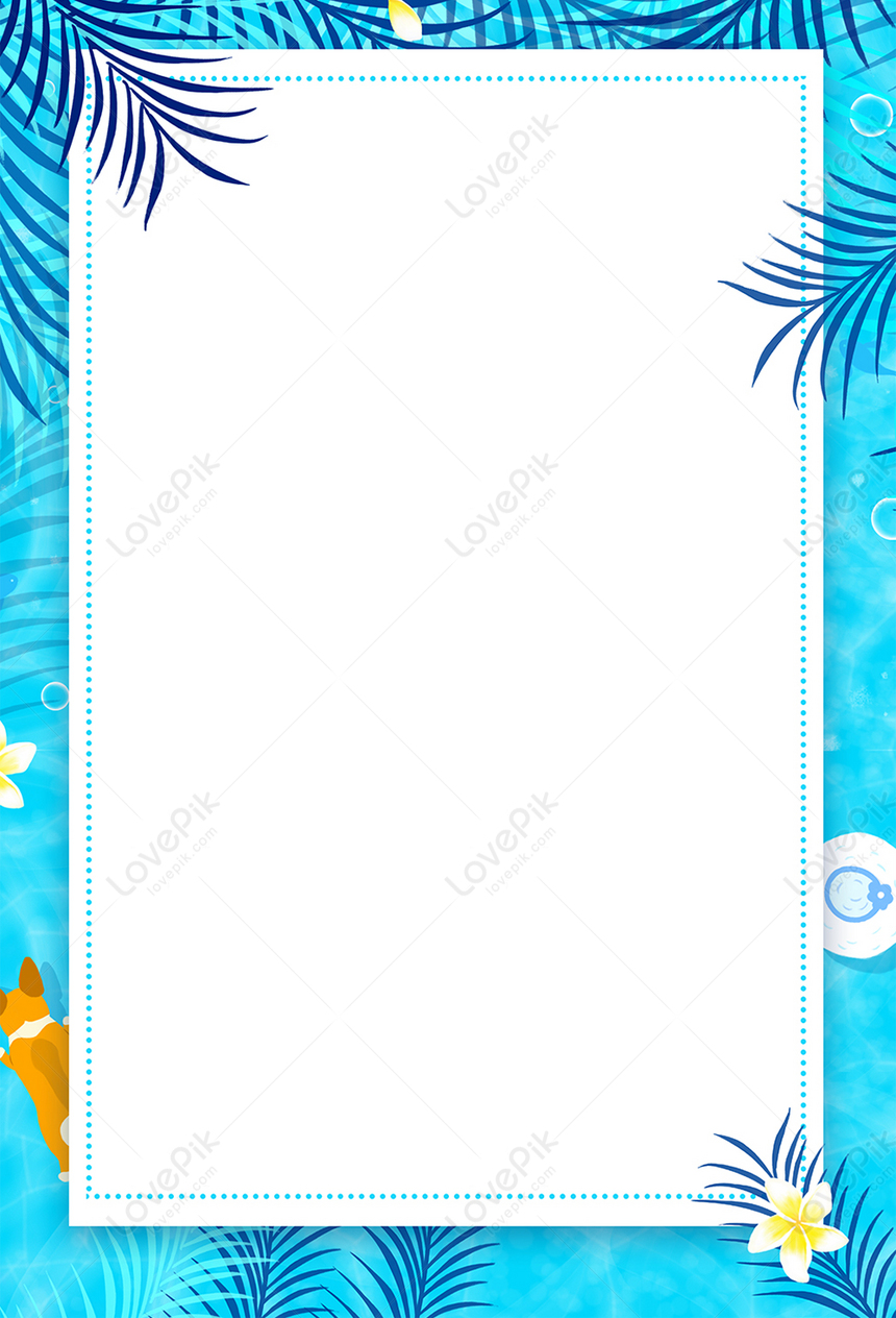 Blue Cool Summer Poster Background Download Free | Poster Background ...