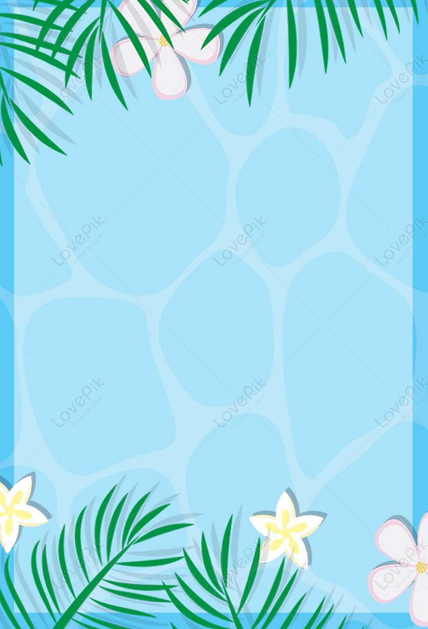 Fondo De Cartel De Verano Fresco Azul Imagen de Fondo Gratis Descargar en  Lovepik