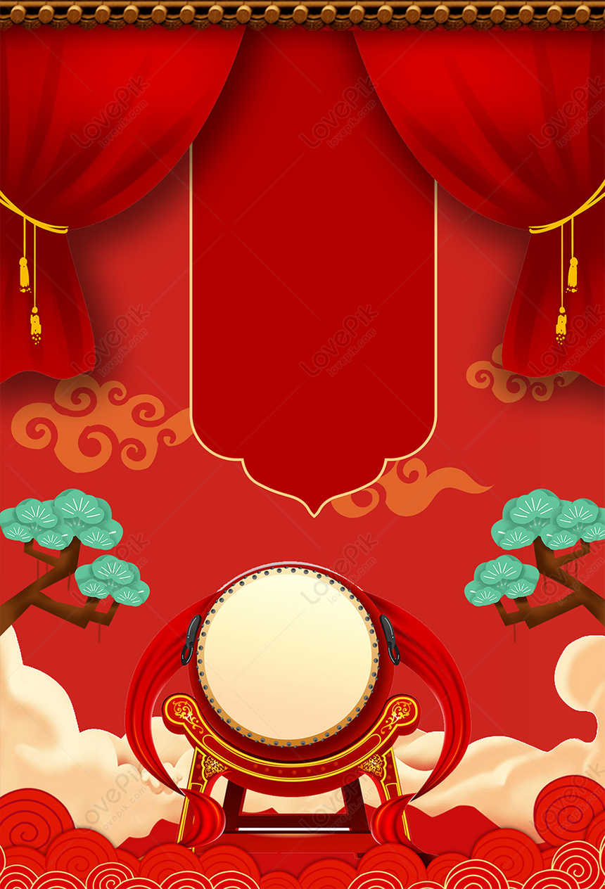 Chinese Red Festive Poster Background Download Free | Poster Background  Image on Lovepik | 401510381