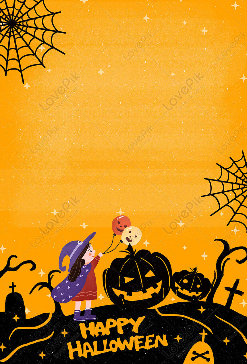Hình Nền Halloween Phù Thủy Bí Ngô Với Bí Ngô Trong Phòng Tối | Nền JPG Tải  xuống miễn phí - Pikbest