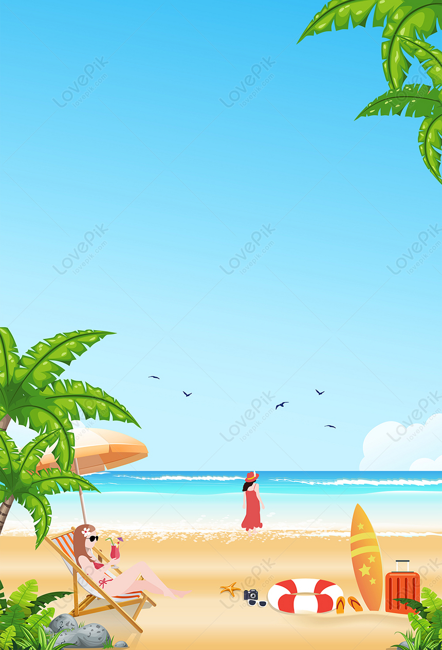 Summer Vacation 1 Line Drawing Collection Stock Vector (Royalty Free)  1375046816 | Shutterstock