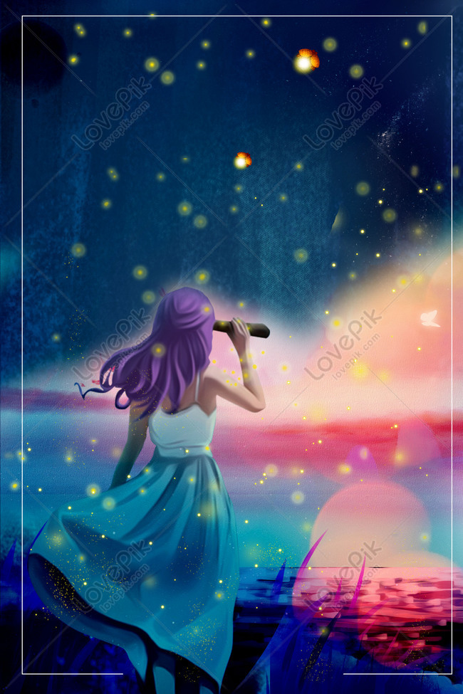 Beautiful Midsummer Nights Dream Night View Poster Download Free | Poster  Background Image on Lovepik | 605628505