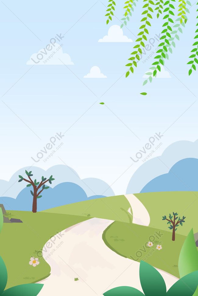 Big Summer Summer Country Road Fresh And Simple Advertising Back Download  Free | Poster Background Image on Lovepik | 605607509