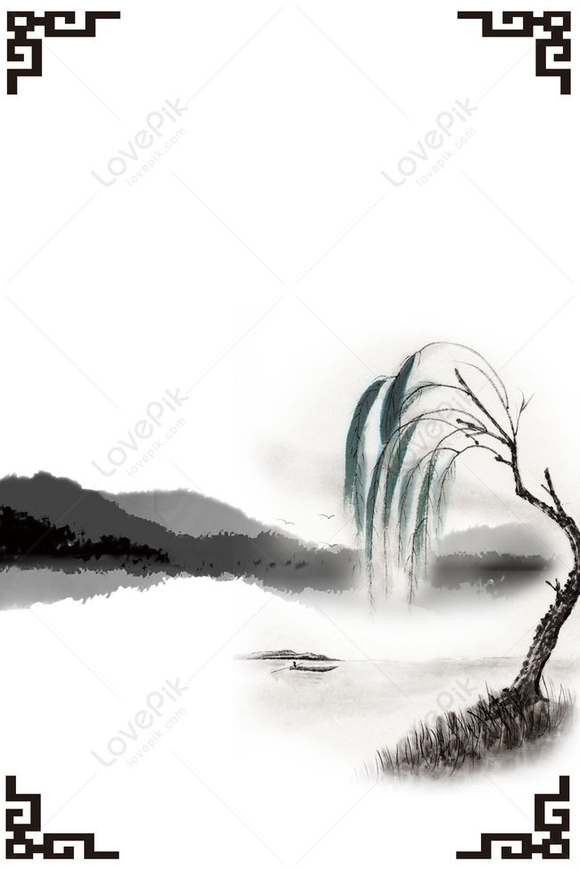 Chinese Style Ink Landscape Painting Background Download Free | Poster  Background Image on Lovepik | 605018686