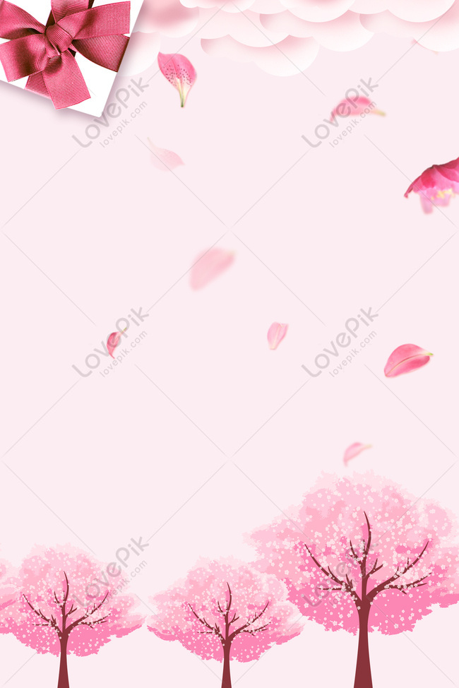 Chinese Valentines Day Cherry Blossom Tree Event Poster Download Free ...