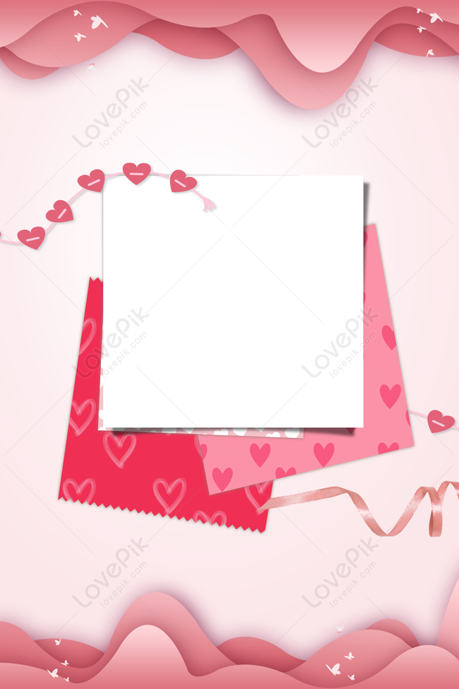 Chinese Valentines Day Romantic Pink Letterhead Advertising Bac Download  Free | Poster Background Image on Lovepik | 605625913