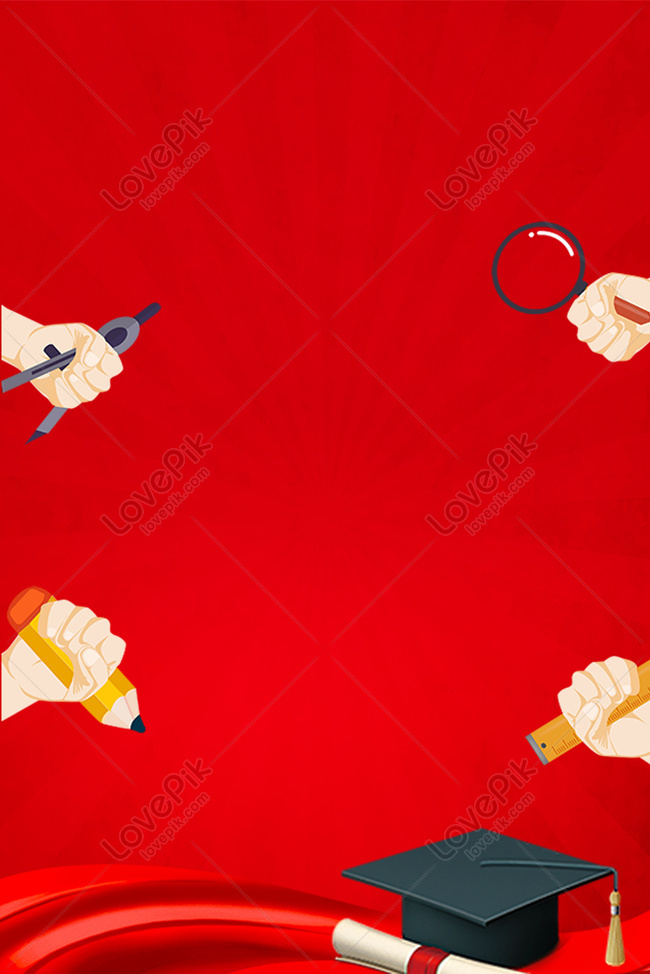 College Entrance Exam Red Education Poster Background Download Free | Poster  Background Image on Lovepik | 605545339