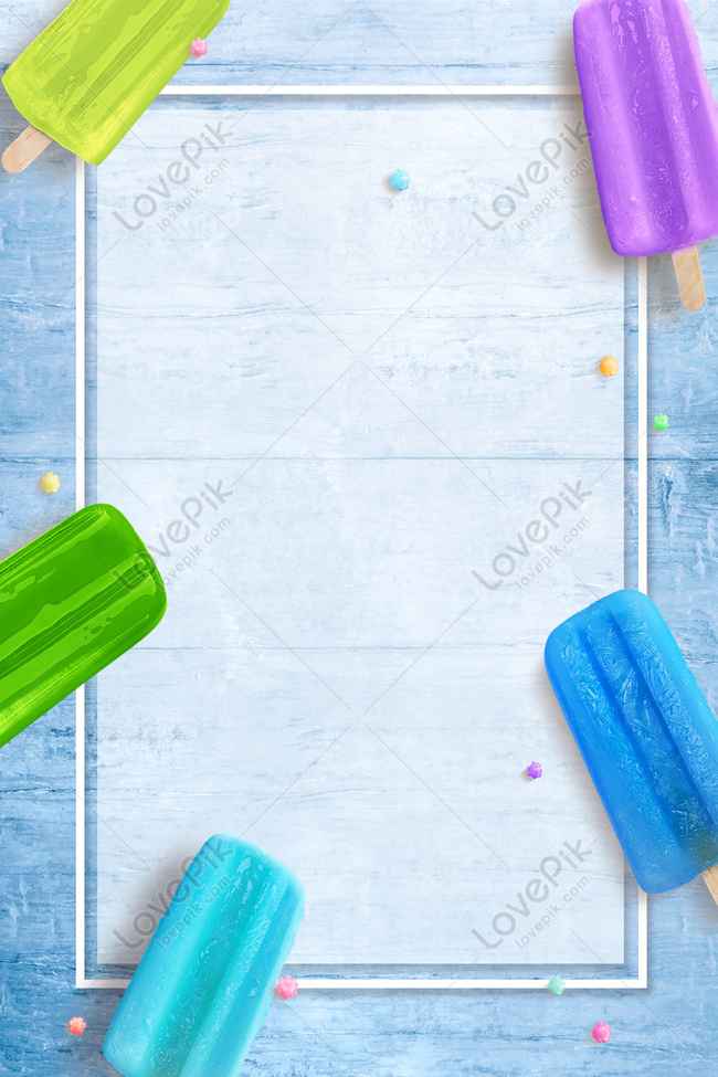 Cool Summer Ice Popsicle Poster Banner Download Free | Poster ...