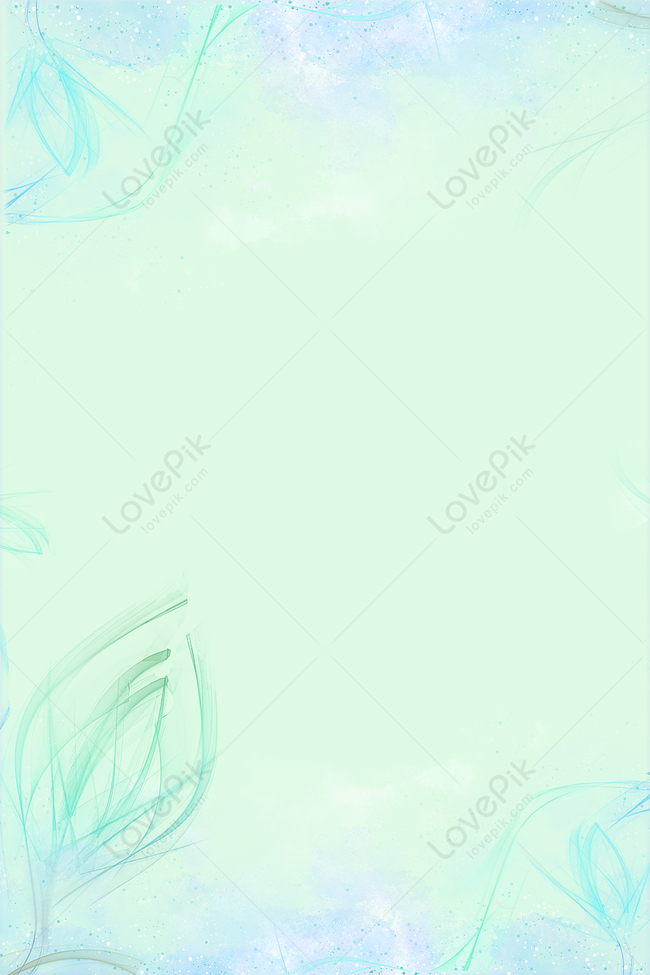 Cyan Small Fresh Leaves Layered Background Download Free | Poster Background  Image on Lovepik | 605097497