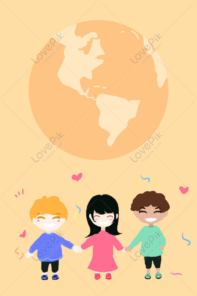 Fondo De Amistad Internacional Día Dibujado A Mano Imagen de Fondo Gratis  Descargar en Lovepik