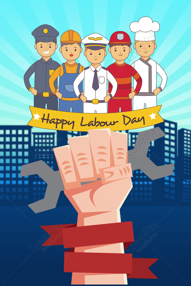 May Day Labor Day Building Cartoon Advertising Download Free | Poster  Background Image on Lovepik | 605503326
