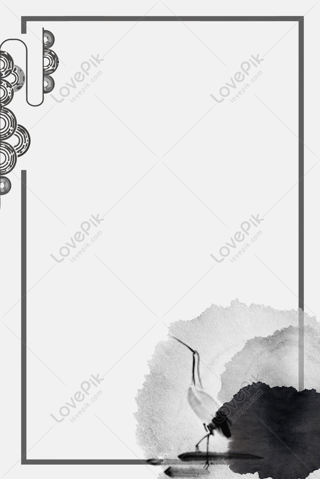 Minimalist Chinese Style Ink Cranes Plain Poster Background Download Free | Poster  Background Image on Lovepik | 605618899