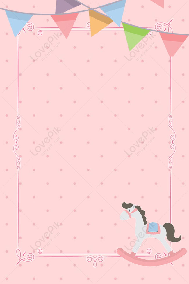 Mother And Baby Ribbons Simple Fresh Pink Poster Background Download Free |  Poster Background Image on Lovepik | 605543627