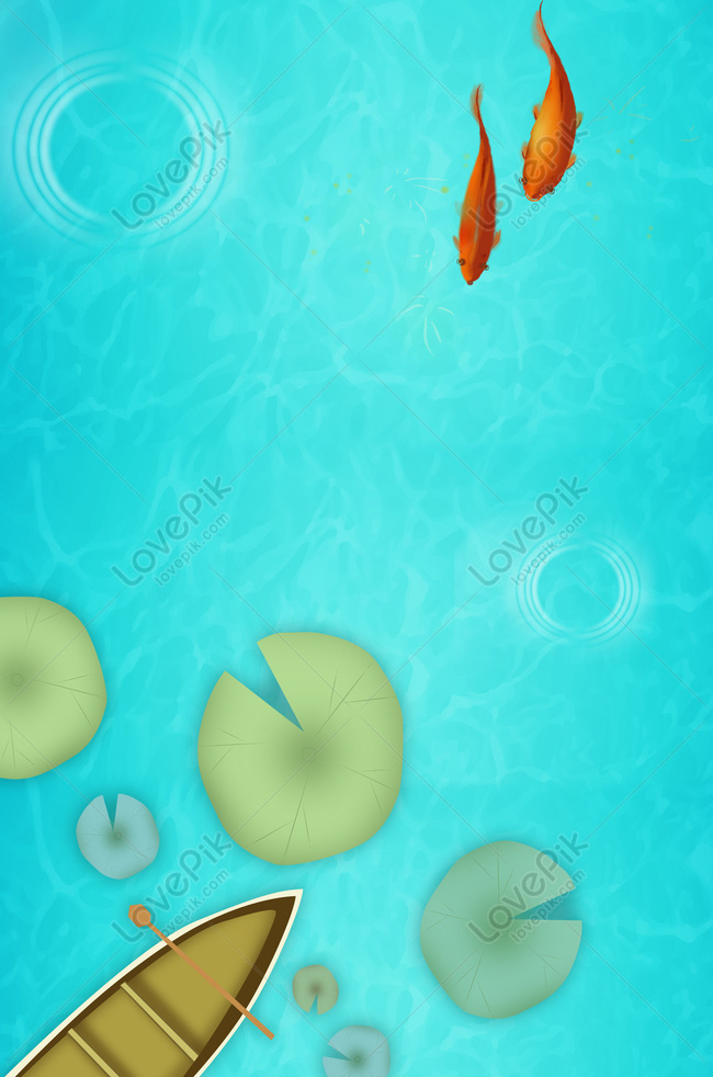 cartoon pond background