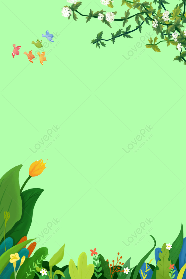 Simple Green Small Fresh Background Download Free | Poster Background Image  on Lovepik | 605632424