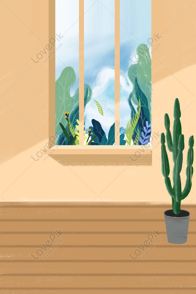 Simple Yellow Indoor Floor To Ceiling Window Background Download Free |  Poster Background Image on Lovepik | 605550001