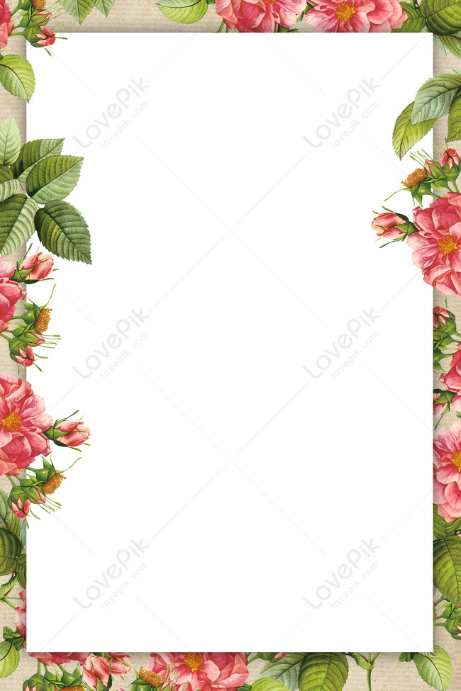 Small Fresh Flowers Background Template Download Free | Poster ...