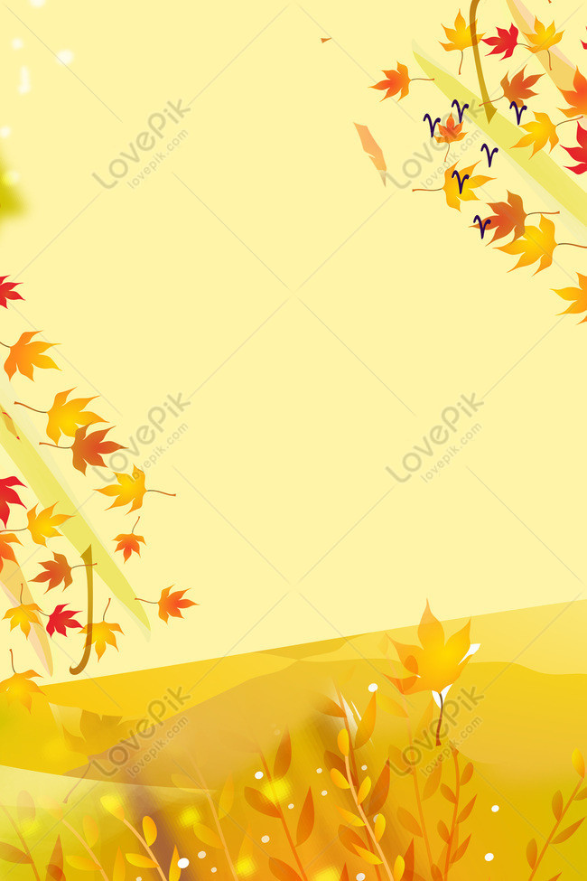 Yellow Vertical Autumn Background Template Download Free | Poster Background  Image on Lovepik | 605622370