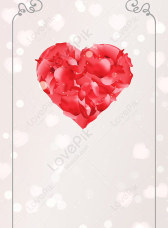 Hình Nền Hoa hồng đỏ trái tim khung ảnh nền