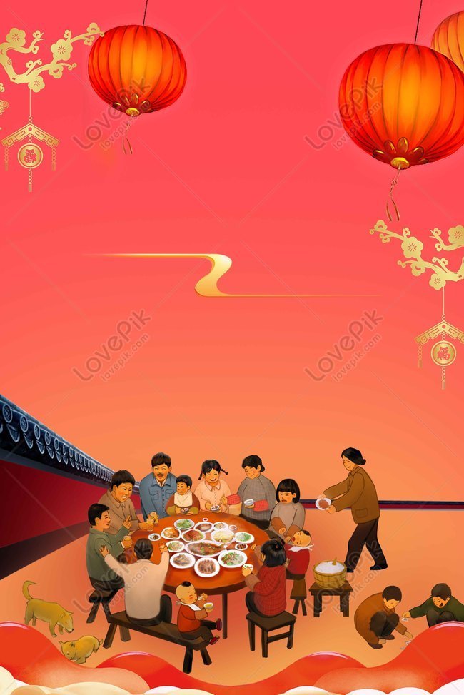 2019 Year Of The Pig Reunion Poster Background Download Free | Poster ...