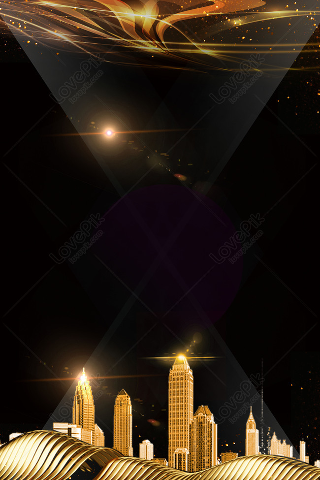 Atmospheric Black Gold Property Grand Opening Hd Background Download Free |  Poster Background Image on Lovepik | 605804977