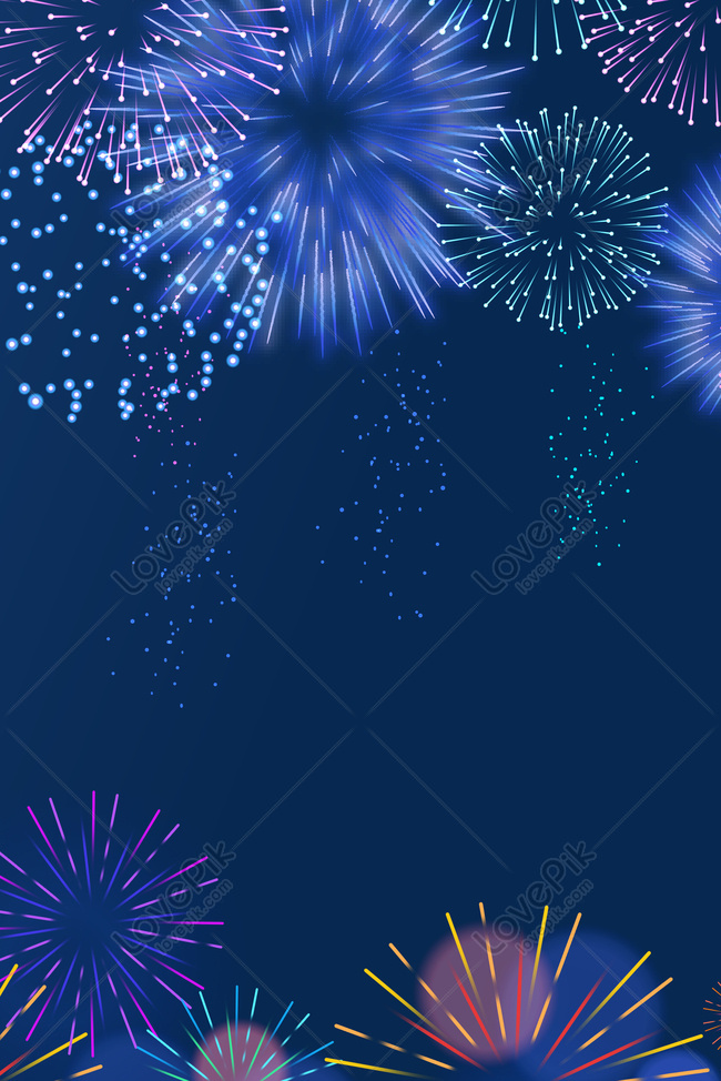 Beautiful Dreamy Romantic Fireworks New Year Background Poster Download  Free | Poster Background Image on Lovepik | 605811230