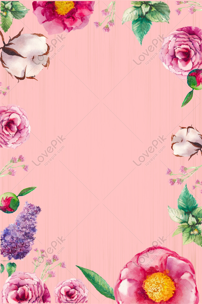 Beautiful Hand Painted Flower Flower Background Material Download Free |  Poster Background Image on Lovepik | 605806798