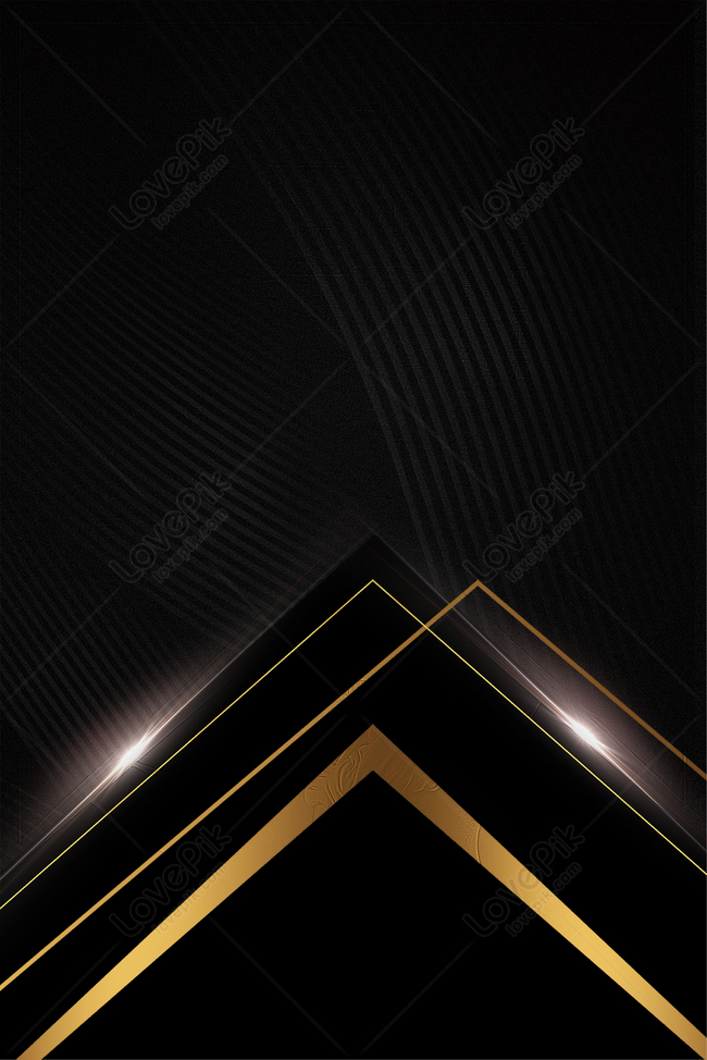 Black Gold Business Simple Geometric Light Effect Poster Download Free |  Poster Background Image on Lovepik | 605690237