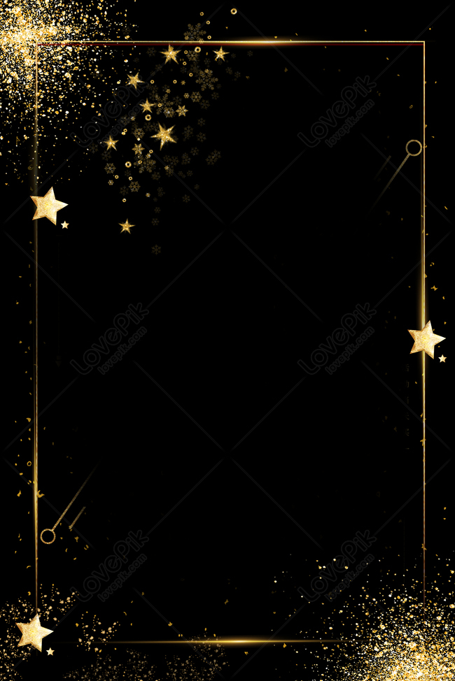 Black Minimalistic Business Invitation Golden Border Invitation Download  Free | Poster Background Image on Lovepik | 605718597