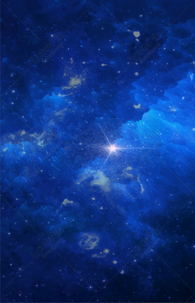 Blue Atmosphere Fantasy Starry Sky Background Material Download Free ...