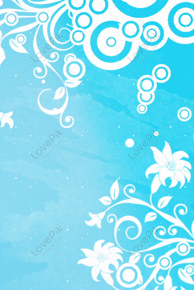 background biru bunga