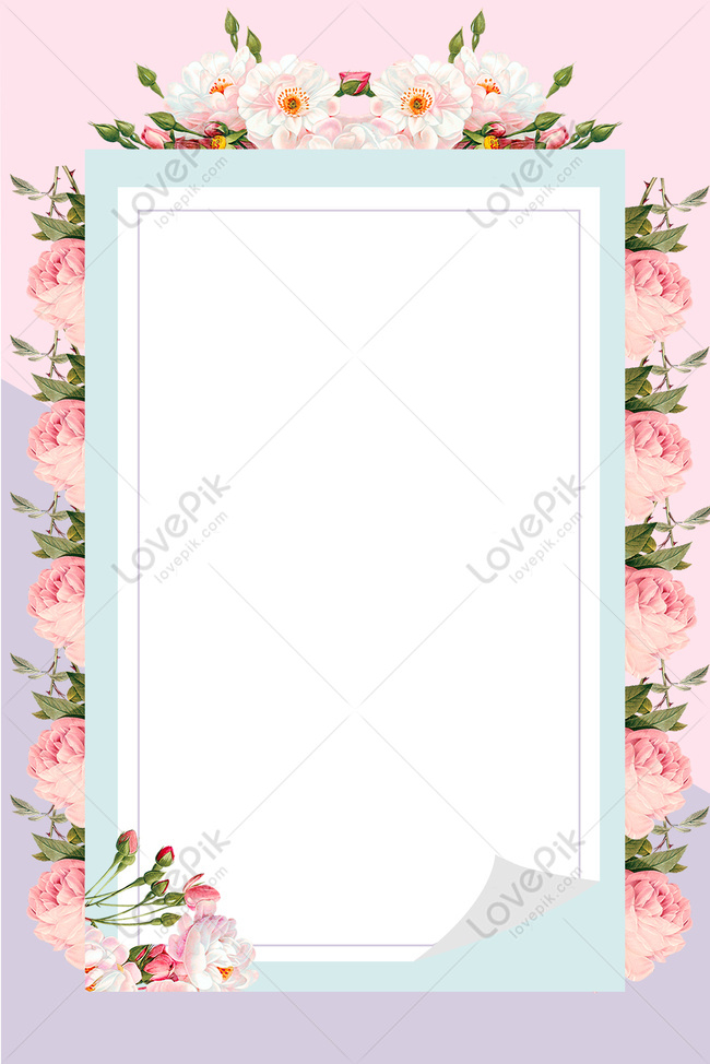 Border Background Flower Border Download Free | Poster Background Image on  Lovepik | 605806415