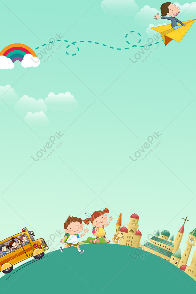 Cartoon Creative Simple School Promotion Advertising Background Download  Free | Poster Background Image on Lovepik | 605677702