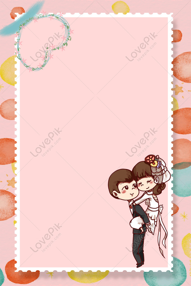 Cartoon Cute Wedding Invitation 2 Download Free | Poster Background Image  on Lovepik | 605651381