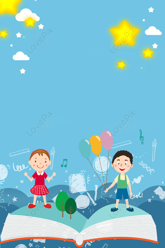 Cartoon Education Blue School Season Advertising Background Download Free |  Poster Background Image on Lovepik | 605638538