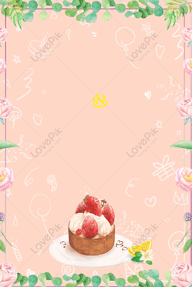 Cartoon Style Gourmet Cake Poster Download Free | Poster Background Image  on Lovepik | 605815787