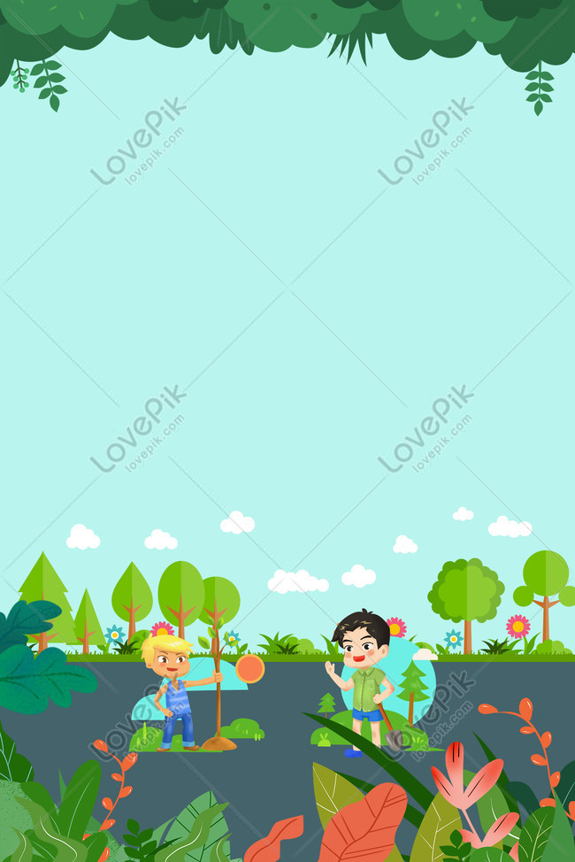 Cartoon Wind 312 Arbor Day Green Energy Saving Poster Download Free |  Poster Background Image on Lovepik | 605806580