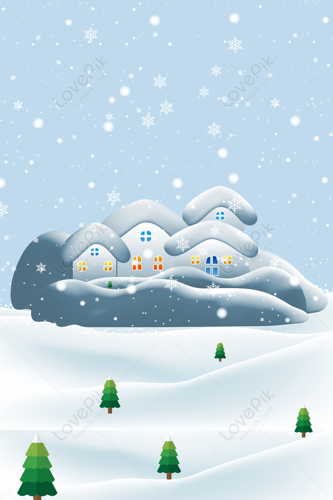  Cartel De Nieve Términos De Invierno   De Dibujos Animados Sola Imagen de Fondo Gratis Descargar en Lovepik