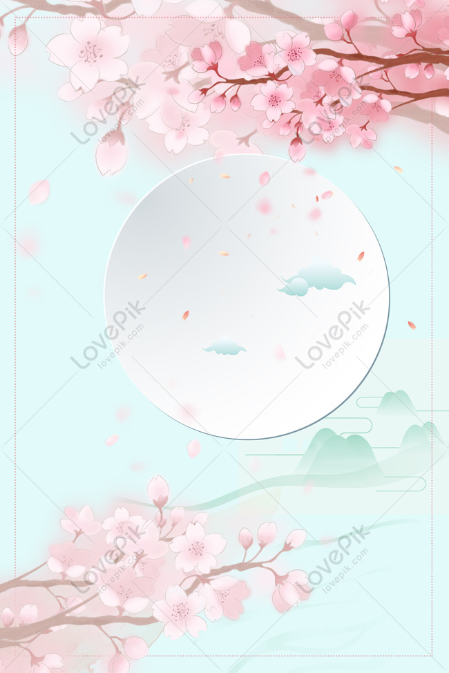 Cherry Blossom Season Spring Background Material Download Free | Poster  Background Image on Lovepik | 605808103
