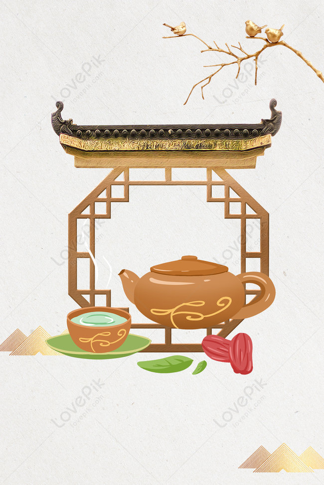 Chinese Style Tea Culture Tea Set Background Poster Download Free ...