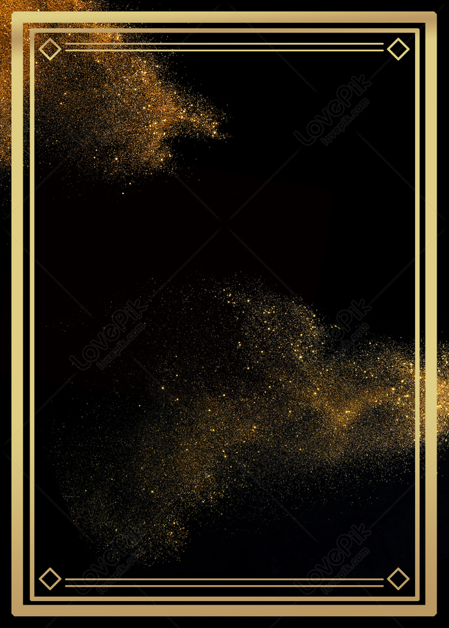 Cool Black Gold Gilded Border Background Download Free | Poster Background  Image on Lovepik | 605820227