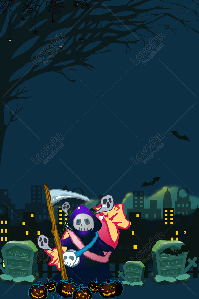 Death Is Coming Halloween Poster Background Download Download Free | Poster  Background Image on Lovepik | 605712140