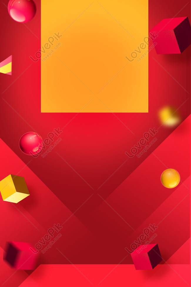 Double Eleven C4d Cubes Red Poster Download Free | Poster Background Image  on Lovepik | 605704442