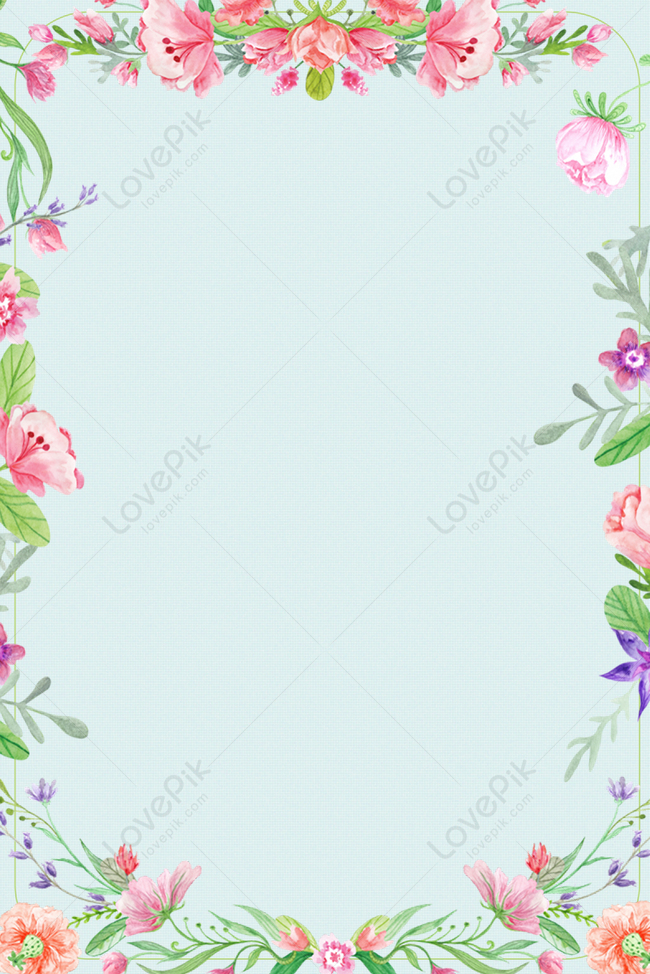 Elegant And Beautiful Flower Border Background Download Free | Poster  Background Image on Lovepik | 605806086