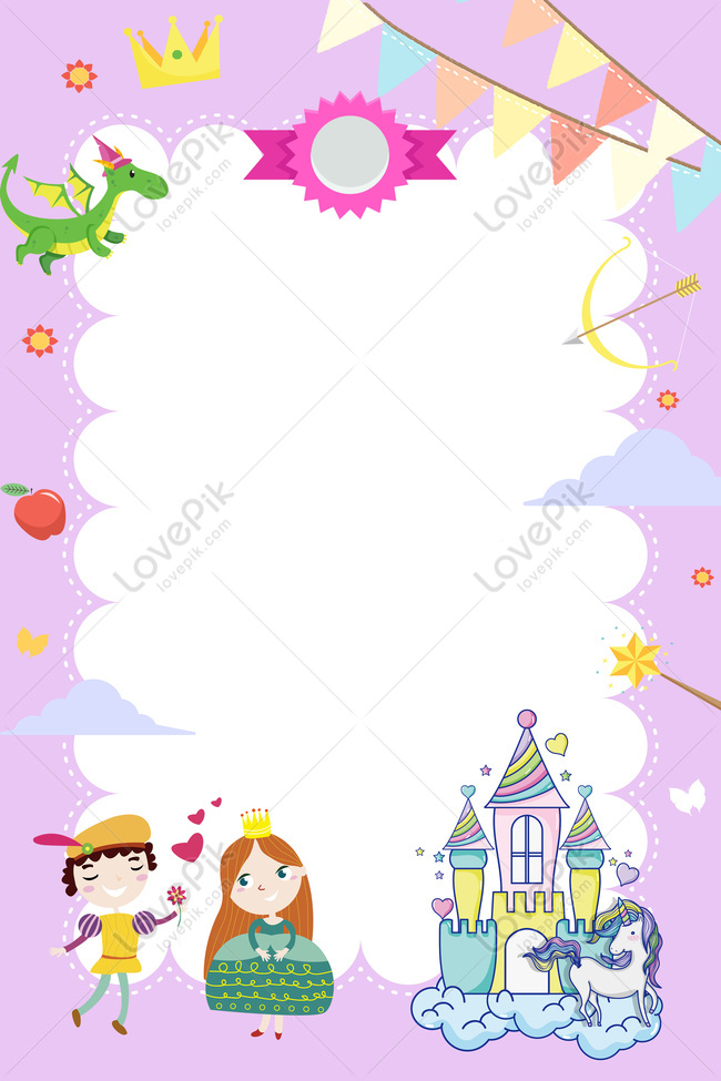 Flat Cartoon Fairy Prince Princess H5 Background Download Free | Poster  Background Image on Lovepik | 605650536