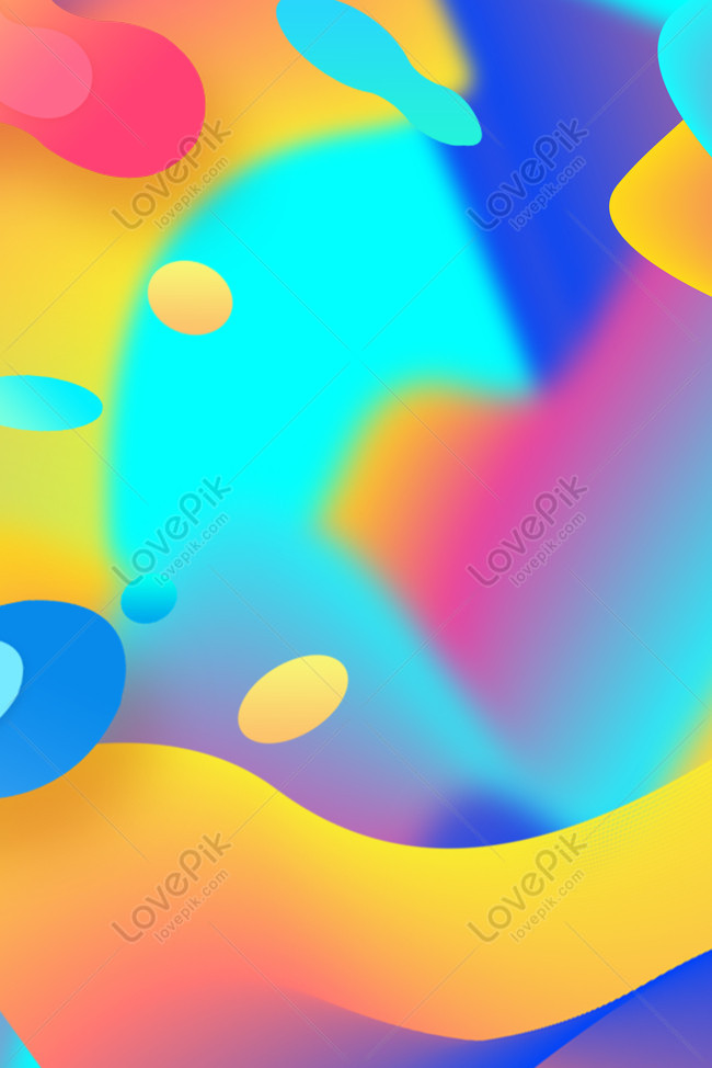 Flowing Abstract Gradient Poster Banner Background Download Free ...