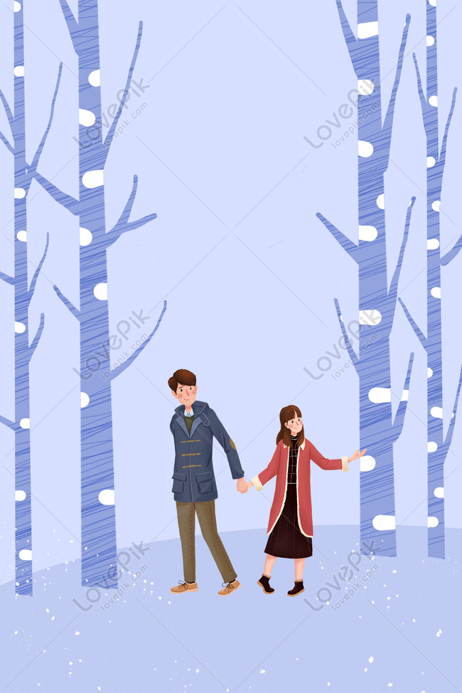 Forest travel couple clothing promotion background, promotional posters, people park, active people Background image