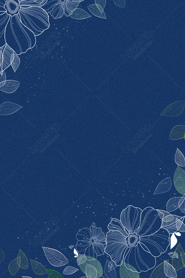 Fresh And Beautiful Simple Blue Bottom White Flower E Commerce T Download  Free | Poster Background Image on Lovepik | 605805317