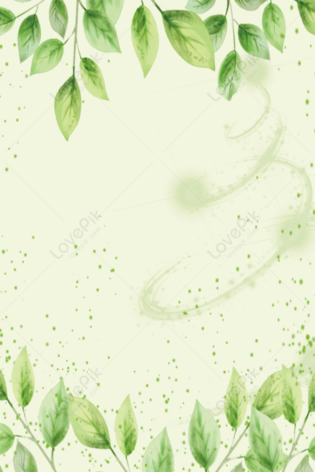 Fresh Light Green Leaves Background Poster Download Free | Poster Background  Image on Lovepik | 605635945